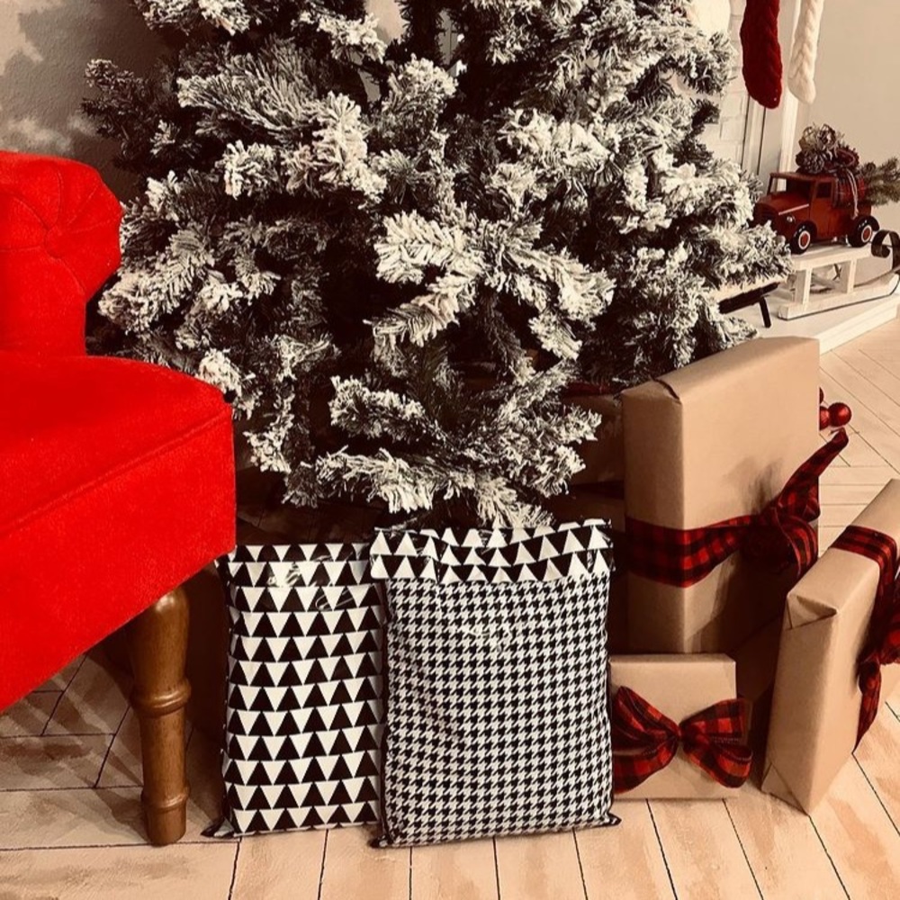 2 packs of 10x13 Polymailers,Black & White Print Shipping Bag.